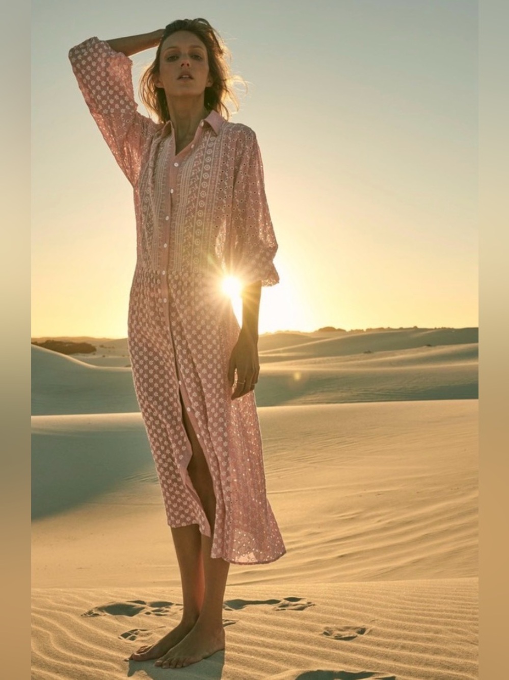 ZARA Malina Embroidered Midi Dress, Medium, Gorgeous! - Picture 3 of 10